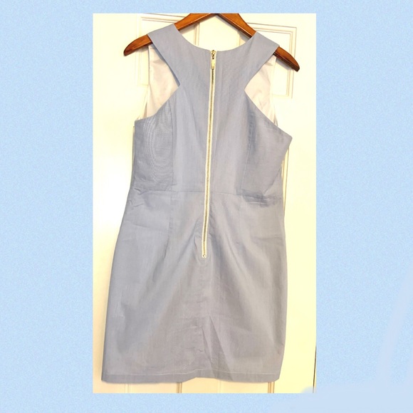 Gibson Latimer Blue & White Stripe Sheath Dress - Picture 4 of 4